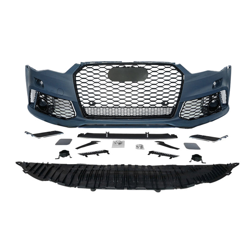 2016-2018 RS6 Style Front Bumper Cover For Audi A6 C7.5/S6 Body Kit Upgrade
